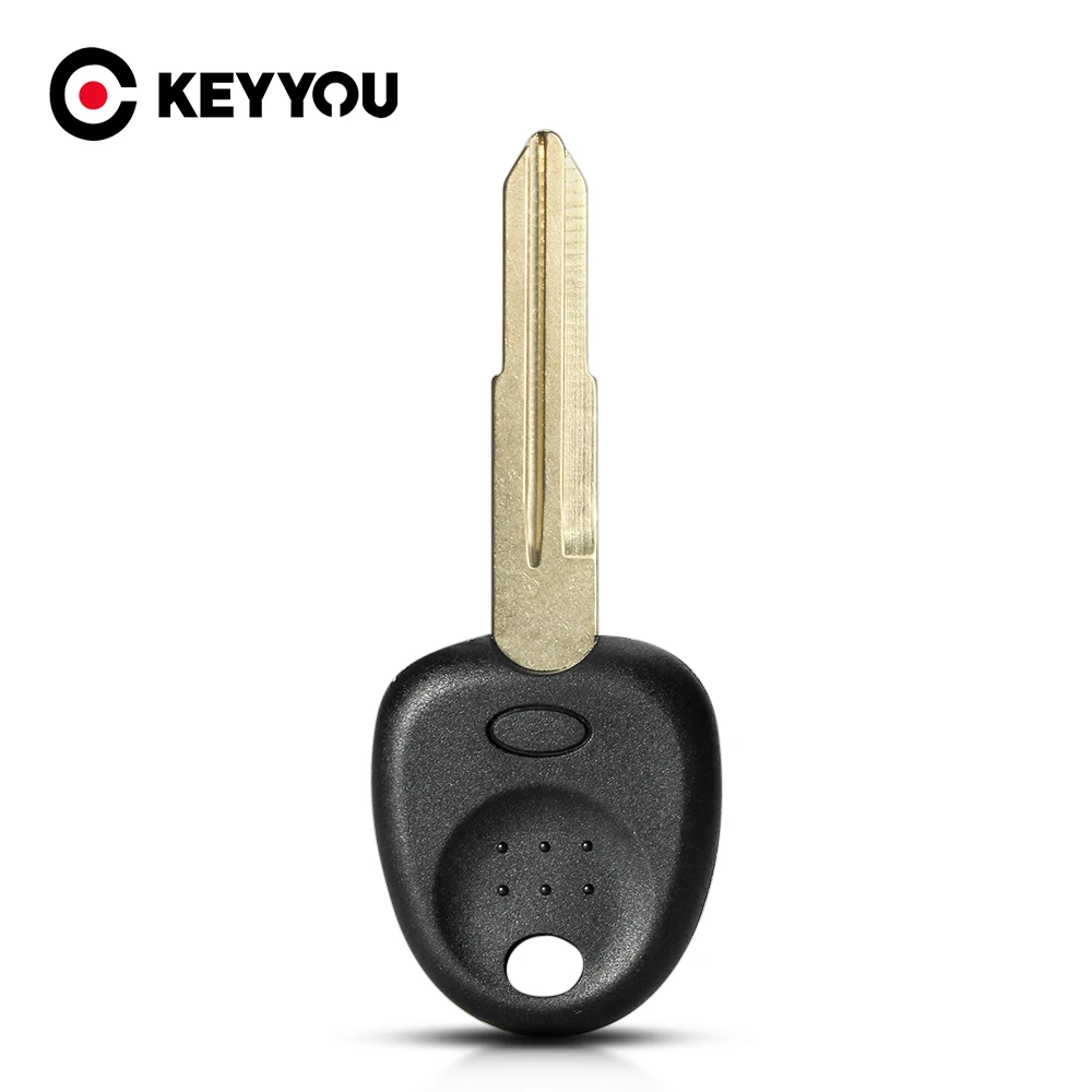 KEYYOU Uncut Car Key Blank Key Shell Case per Hyundai Accent Tucson Elantra Santa Fe i10 Key No Chip Right Blade