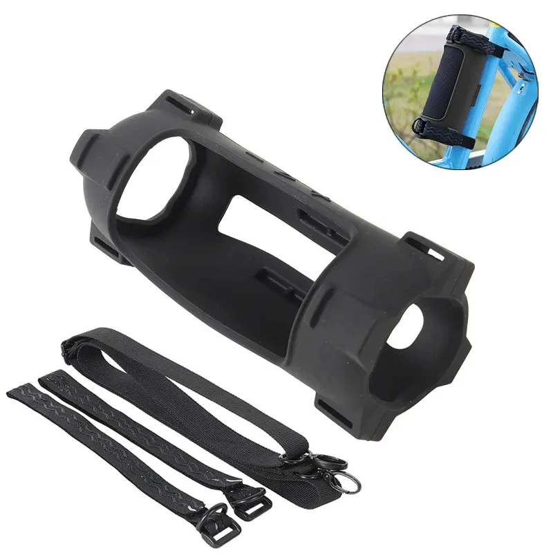 Suitable for JBL Flip7 Speaker Silicone Protective Cover, Flip 7 Portable Storage Bag, Bicycle Strap & Mount Bracket