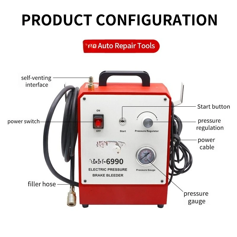 Electric compression brake fluid changer JTC6990 pulse brake fluid switch oil change
