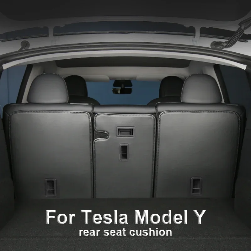 For Tesla Model 3 Y 2017-2023 Car Rear Seat  Anti-dirty Pad Trunk Pads Seat Back Anti-kick Protective Cushions for Model3+ 2024