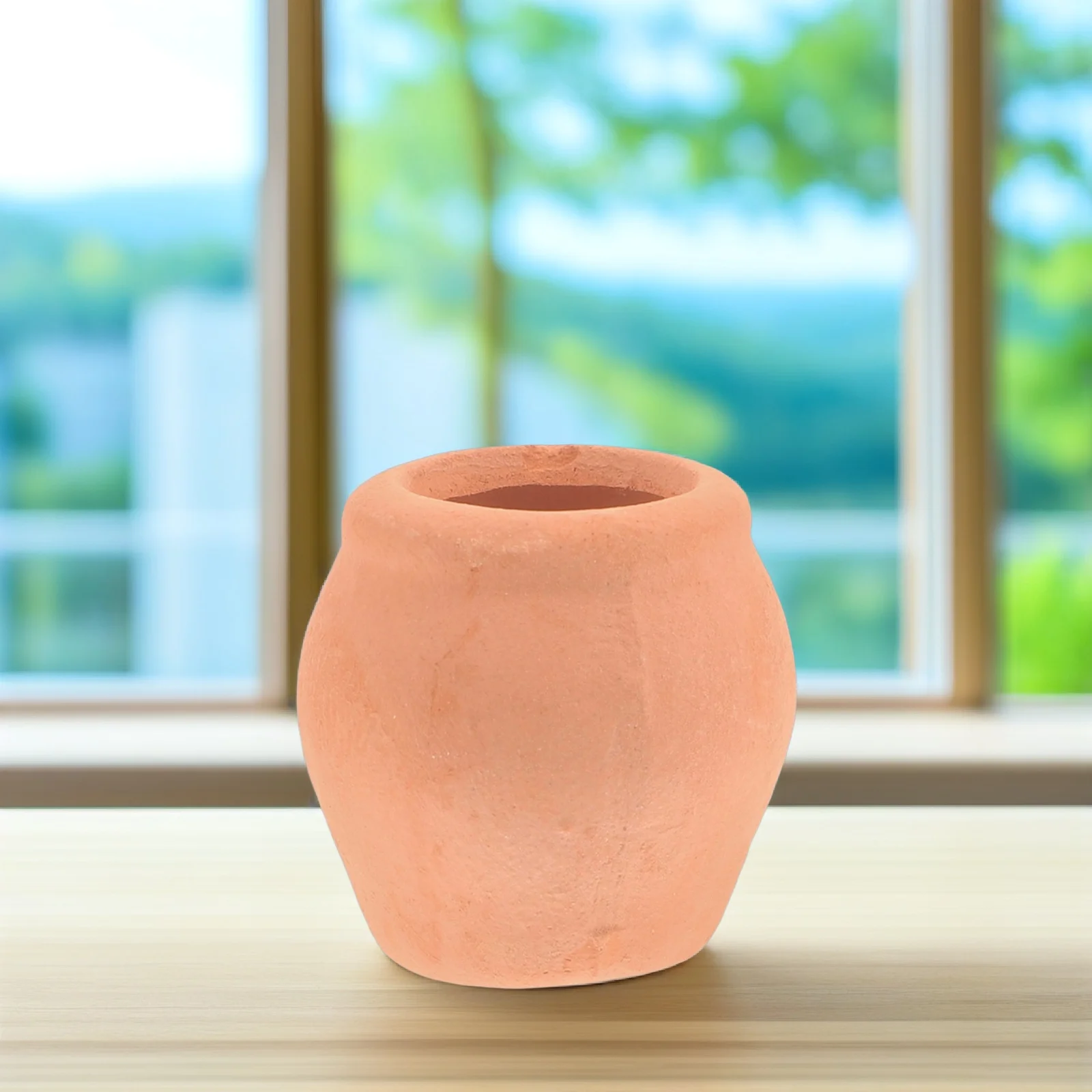 

6Pcs Mini Ceramic Plant Pots Small Round Terracotta Planters for Succulent Cactus Plants Indoor Desk Window Display Decor