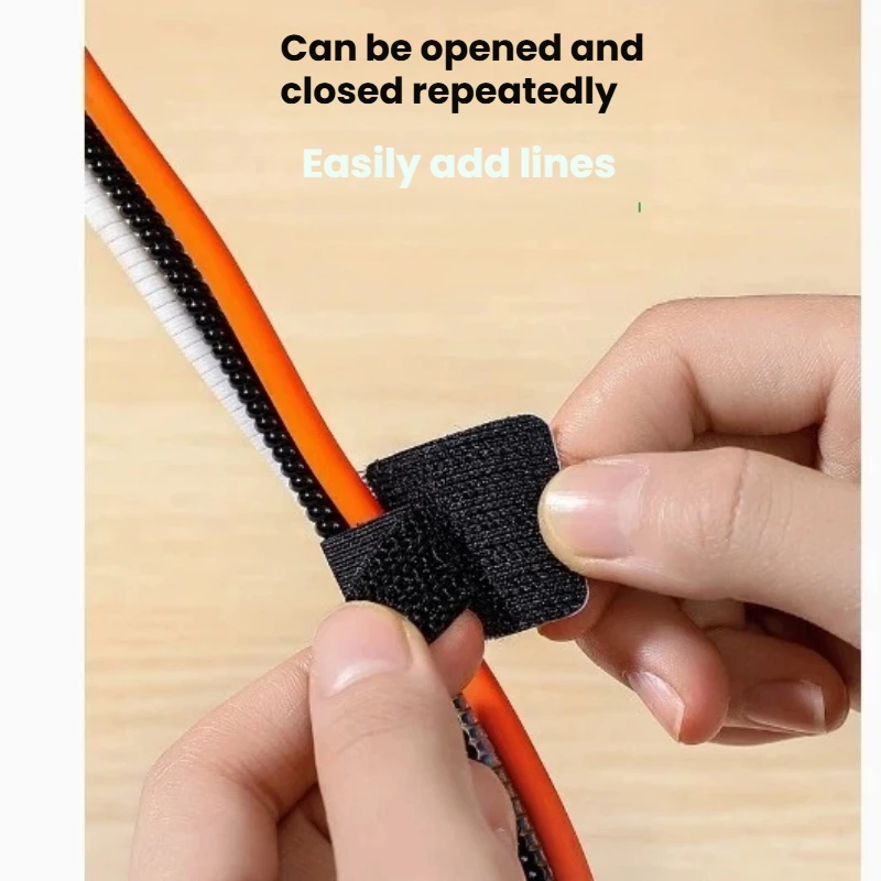 Reusable Self Adhesive Cable Organizer Stick-on Wire Holder Cord Management Clip for Desk Home Office Peel and Stick Cable Clips