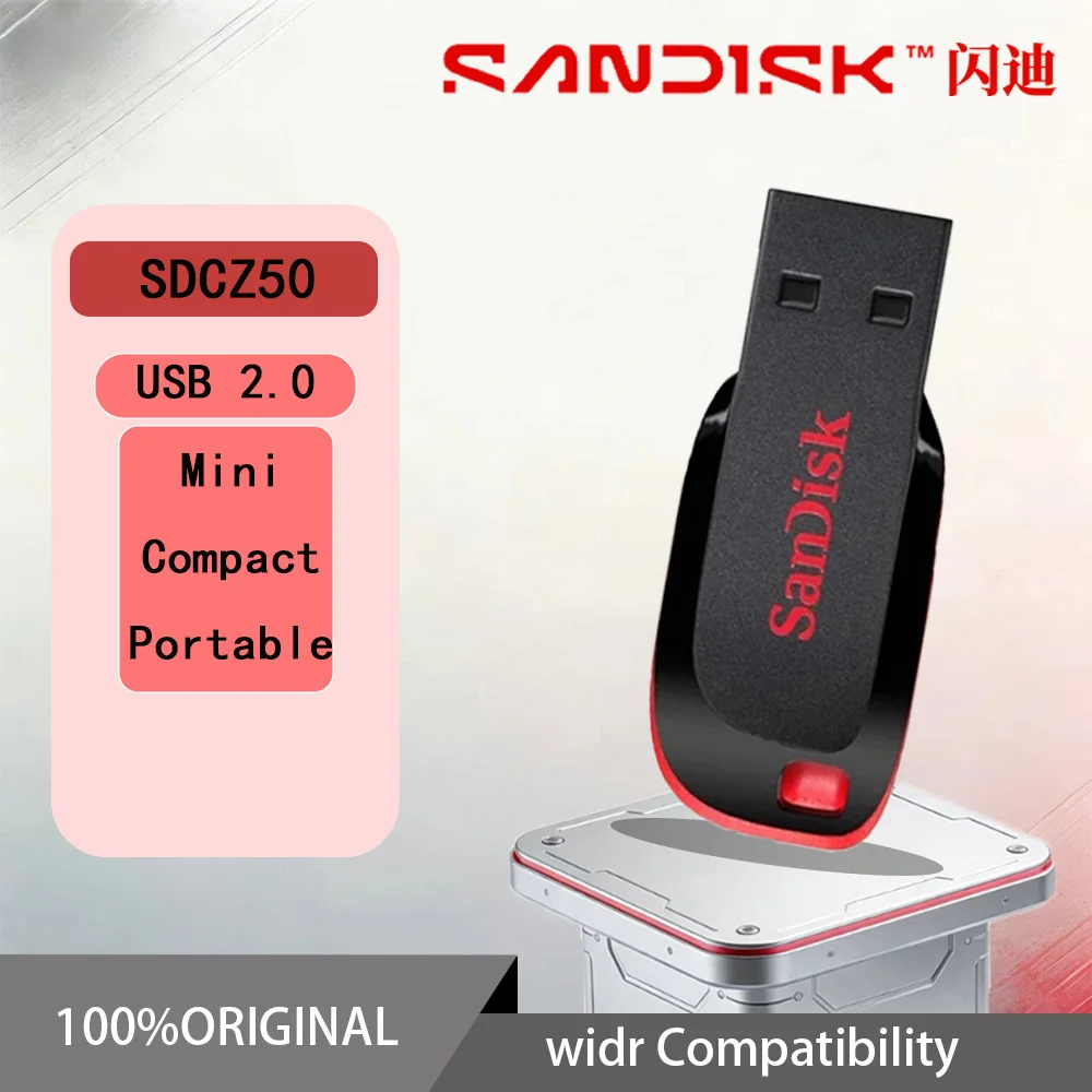 

Оригинальный USB-накопитель SanDisk CZ50 16 ГБ 32 ГБ 64 ГБ 128 ГБ USB2.0 Pendrive Memory Stick Mini U Disk Pen Drive для настольного ноутбука