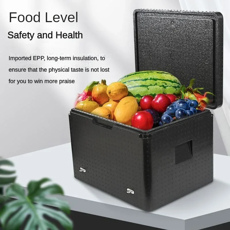 EPP Material Food Insulation Electric Vehicle Motorcycle Delivery Box  Heat Preservation Refrigeration 43L60L80L Large Capacity