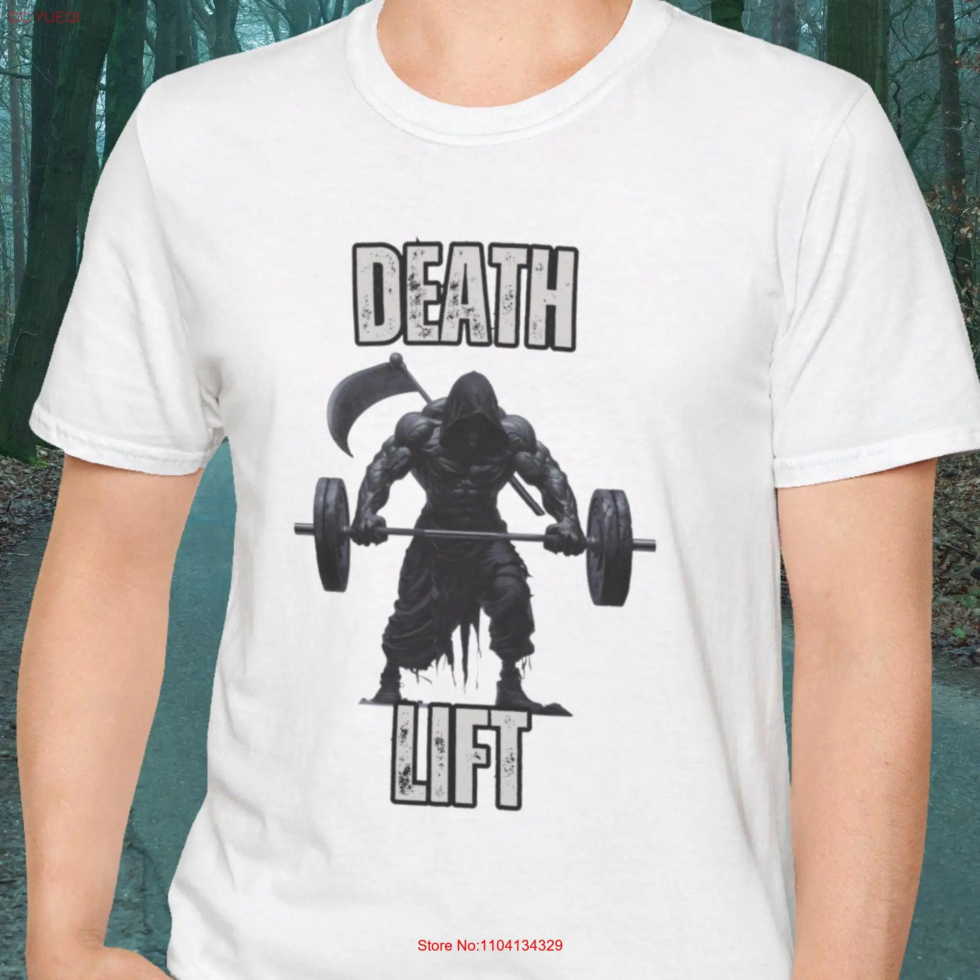 Weightlifting death deadlifting gym T Shirt halloween casual tee funny bulk season bro shredded powerlifting gift for boyfriend