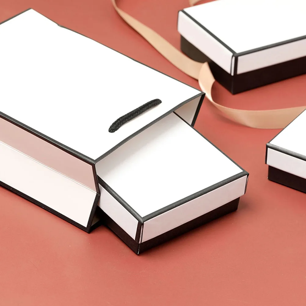 

20Pcs Jewelry Boxes Small Compact Necklace Earring Packaging Boxes Bulk Cardboard Organizer Portable Travel Gift Box