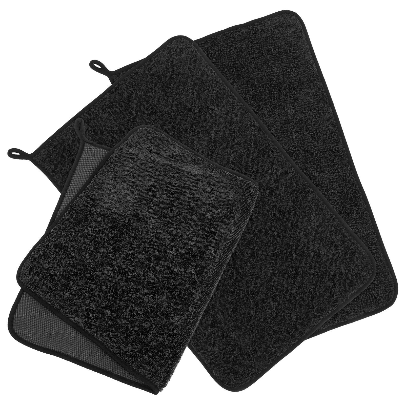 

3 Pcs Thick Absorbent Towels Durable Edging Car Wash Cloth Water Absorbing Bath Drying Guitar Cleaning Micro Fiber Travel Shower