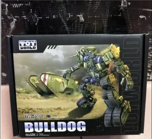 Juguete de tanque militar de la guerra mundial para niños, Robot de transformación, escala TW-FS01, Bulldog, 15,5 cm