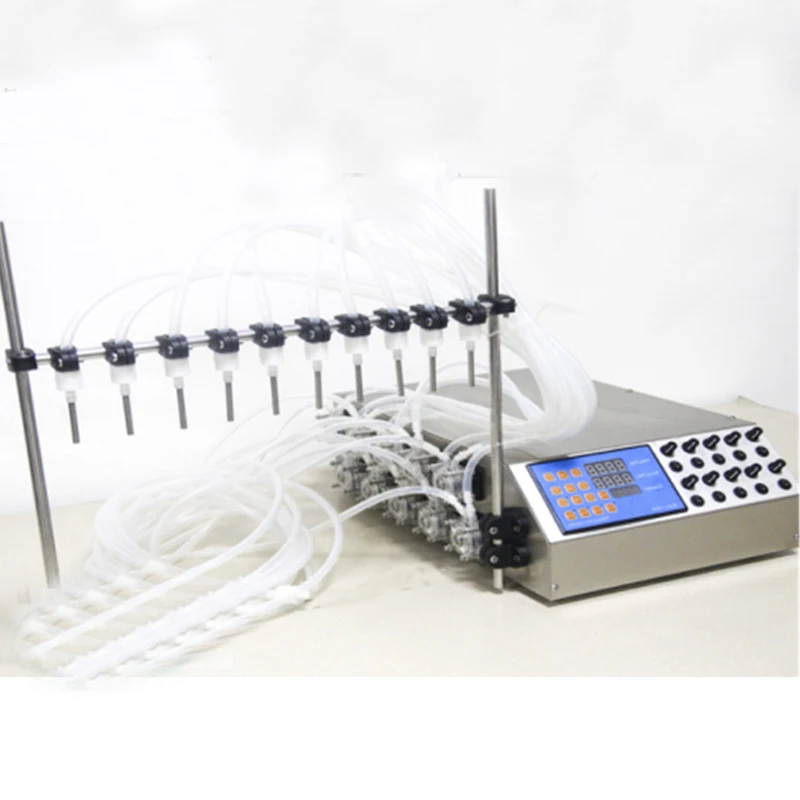 

Commercial Semi-Automatic Digital Water And Beverage Filling Machine With Gear Motor And PLC Components
