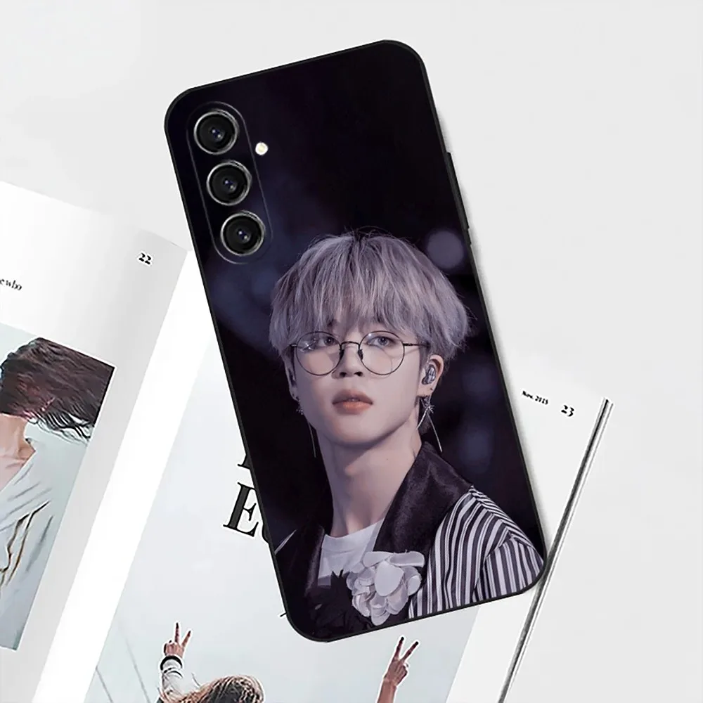 Singer J-JIMINS-S Phone Case For Samsung S25,S24,S21,S22,S23,S30,Ultra,S20,Plus,Fe,Lite,Note,10,9,5G Black Soft Shell