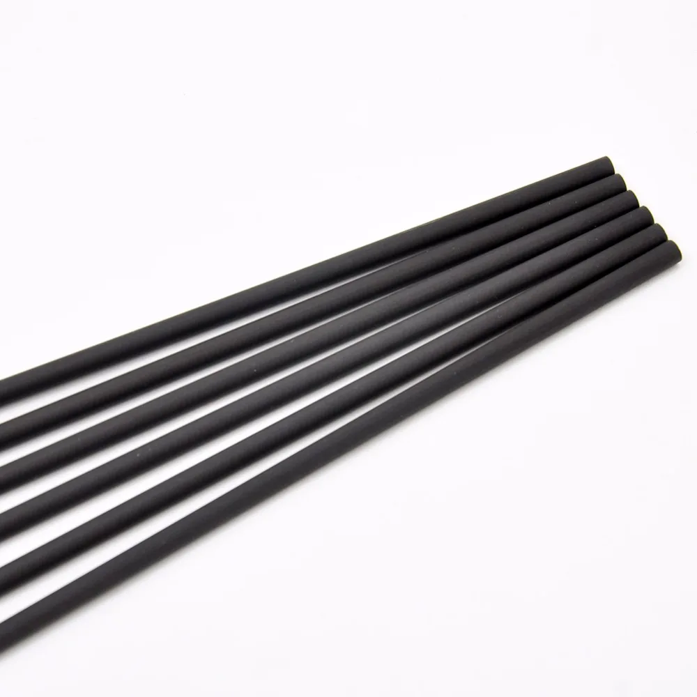 Archery Carbon Arrows, Pin Nozzle, 80GR Tips, 4Inch Turkey Feather, Recurve Bow, Hunting, Shooting, Sp500-900, 12Pcs