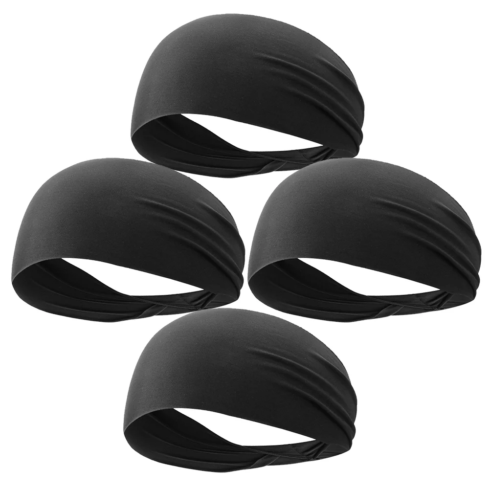 4 Pcs Sweat Bandana Hair Bands for Male Sweatband Headbands Workout Accessories