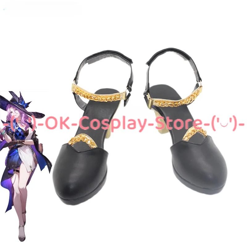 Game Honkai Star Rail Jade Cosplay Shoes PU Leather Shoes Halloween Carnival Boots Cosplay Props Custom Made