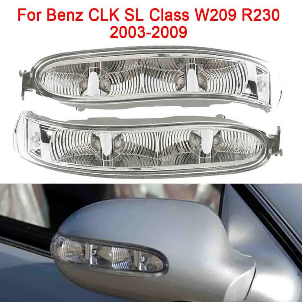 Lámpara LED de luz intermitente para espejo retrovisor lateral de coche para Benz CLK SL clase W209 R230 2003-2009 A2308200721 2308200821