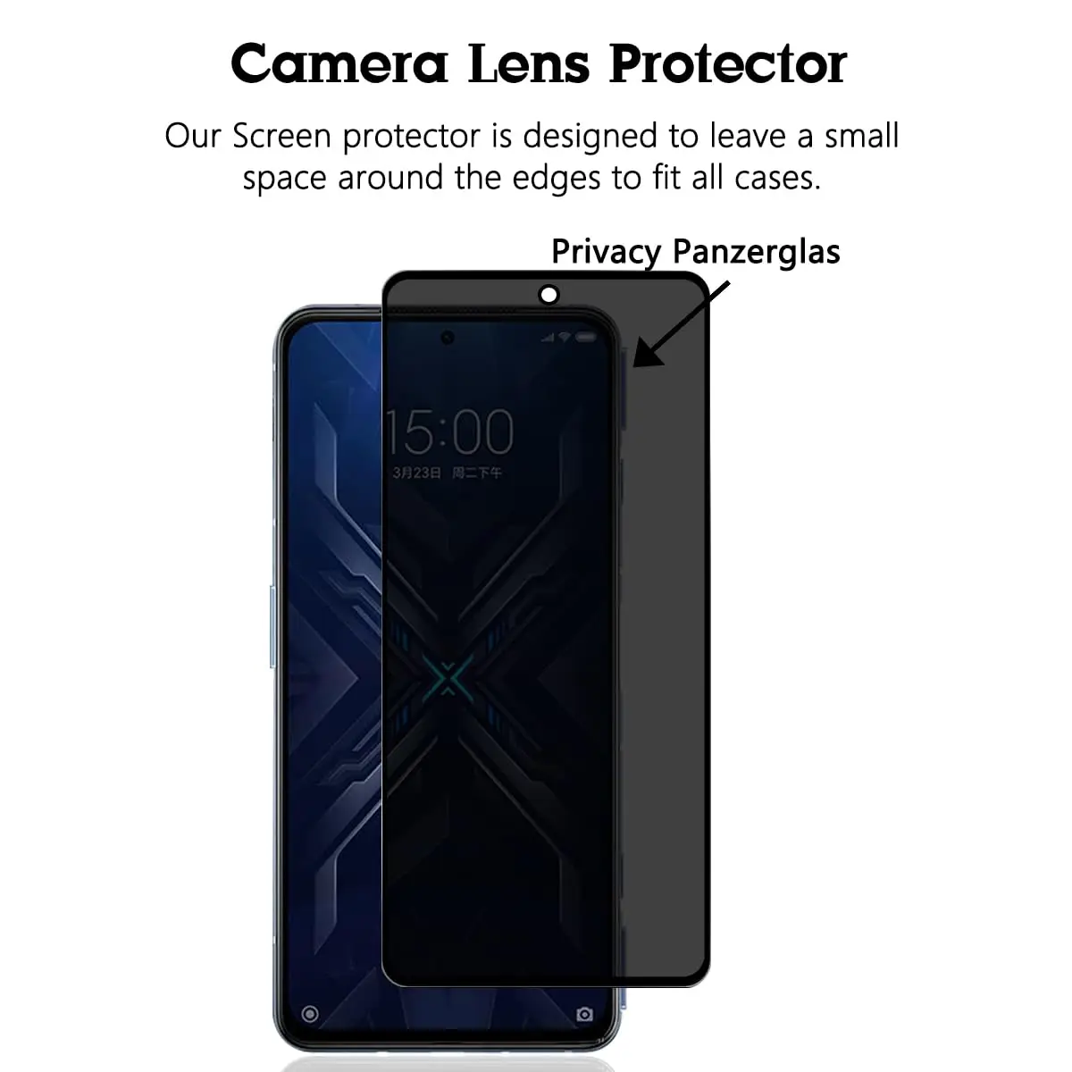 Anti Spy Screen Protector For Black Shark 4 Pro Xiaomi Tempered Glass 9H Privacy Peep High Aluminum Case Friendly