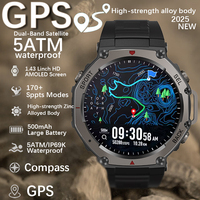2025 New GPS Smart Watch For Men Smartwatch Compass Altimeter Barometric 5ATM IP69K Waterproof Huawei Mens Watch Smart Bracelet