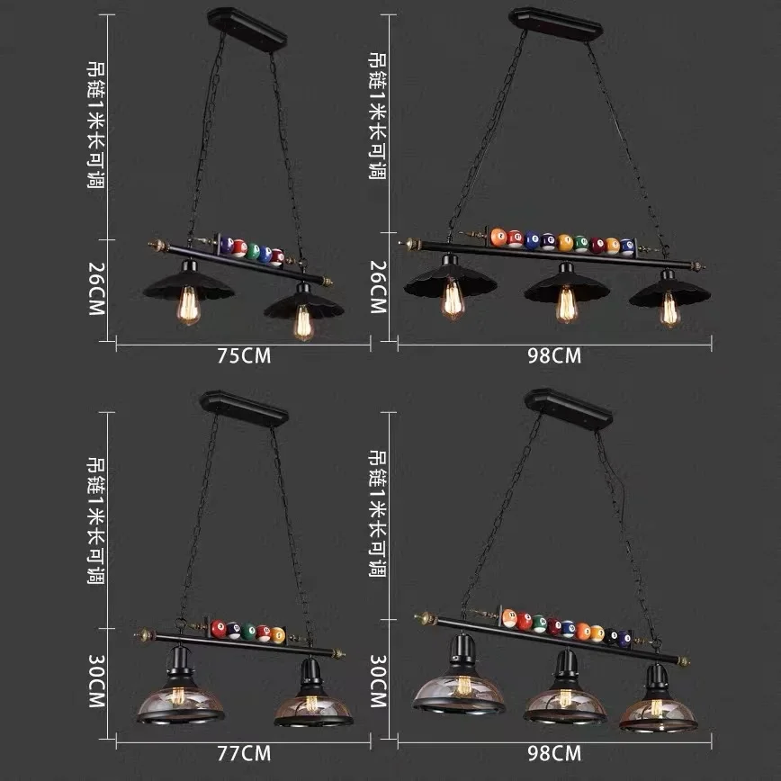 Американская Ретро Потолочная люстра, декор для ресторана, бара, бара, бильярда, Ностальгические лампы креативной индивидуальности