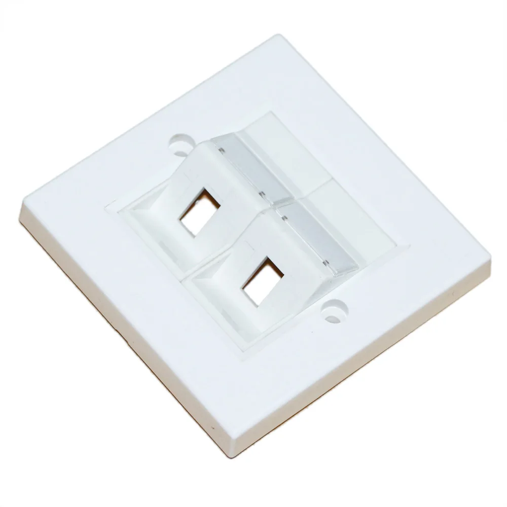 Pelat Dinding Fiber SC/LC/ST Simplex/Duplex Faceplate FTTH Tipe 86 1 Port/2 Port