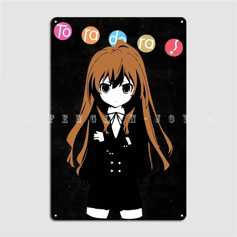 Toradora Taiga Metal Plaque Poster Wall Mural Cave Pub Designing Wall Decor Tin Sign Poster