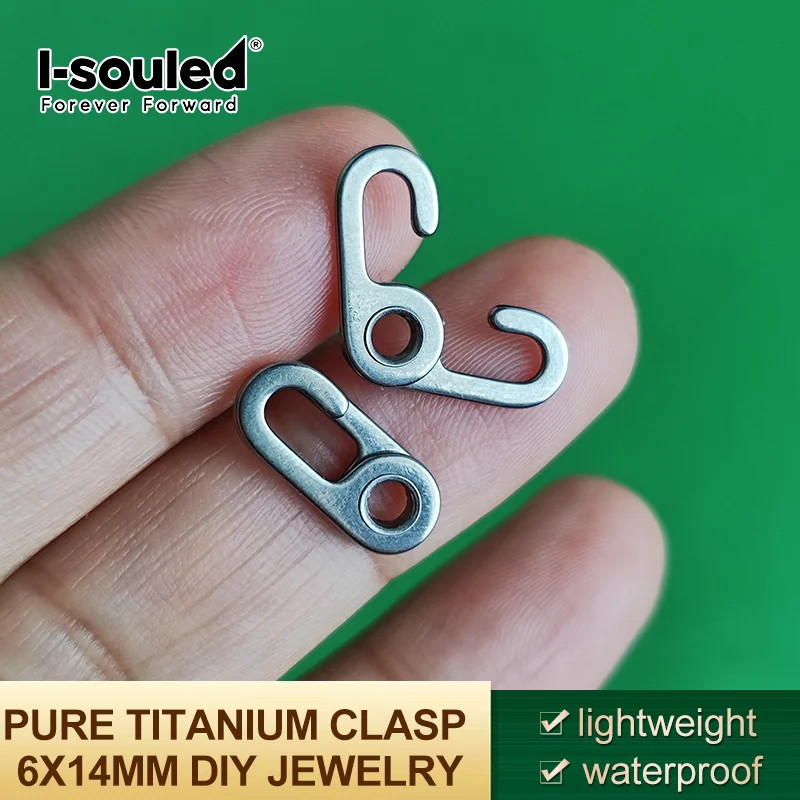 

Застежка из чистого титана 6x14 мм, ожерелье, браслет, подходит для гипоаллергенных ювелирных изделий своими руками