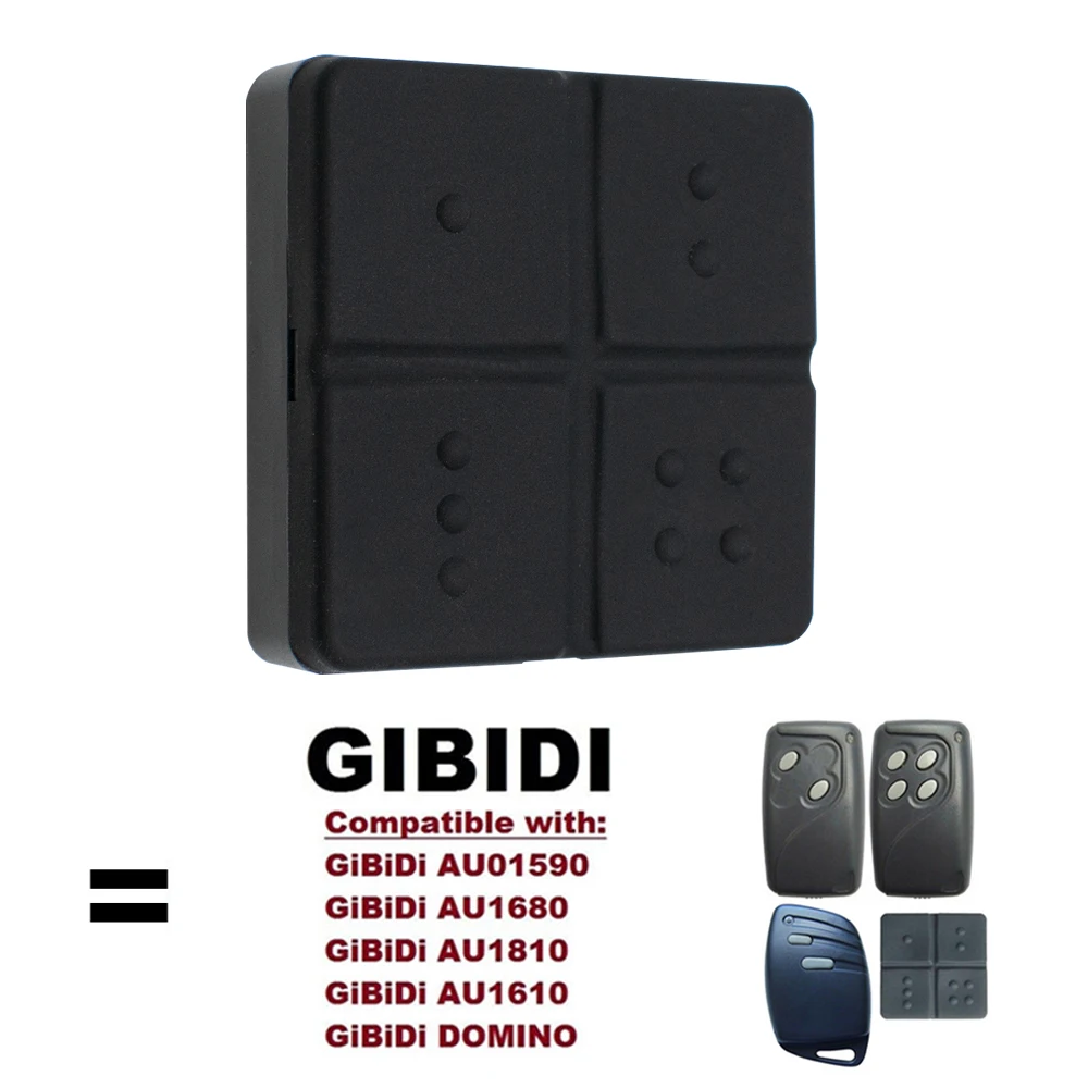 

Скользящий код GIBIDI AU1600 AU1680 WOOD DOMINO Пульт дистанционного управления гаражными воротами 433,92 МГц Gibidi Открыватель дверей