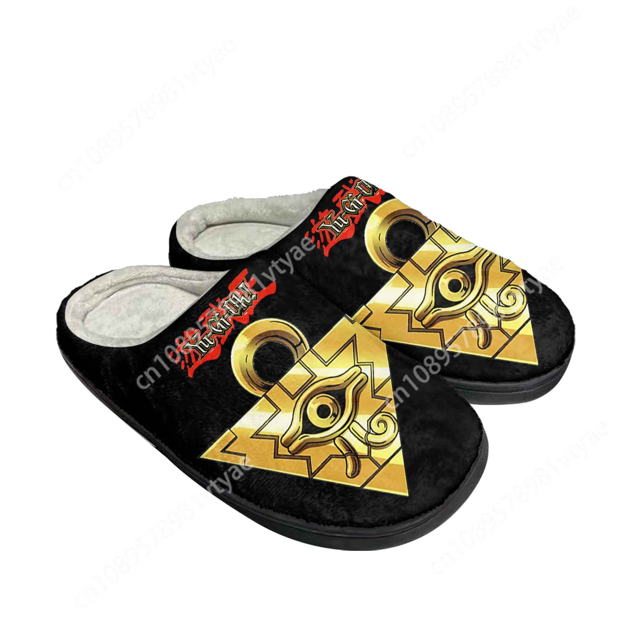 Hot Yu-Gi-Oh Yami Mutou Millennium Puzzle Home Cotton Custom Slippers Mens Womens Sandals Plush Keep Warm Shoes Thermal Slipper