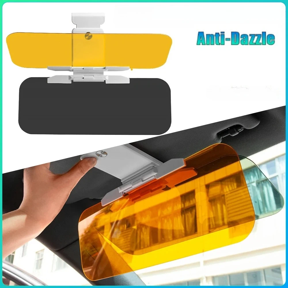 Anti-Dazzle Goggles Polarized Clear Vision Sun Visor Blocker Adjustable Sun Blocker Fold Flip Down Clear View Visor HD Day Night