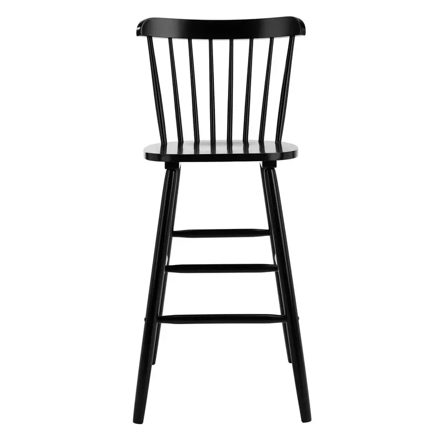 Home Collection Galena Spindle Back Black Bar 30inch Stool Set of 2