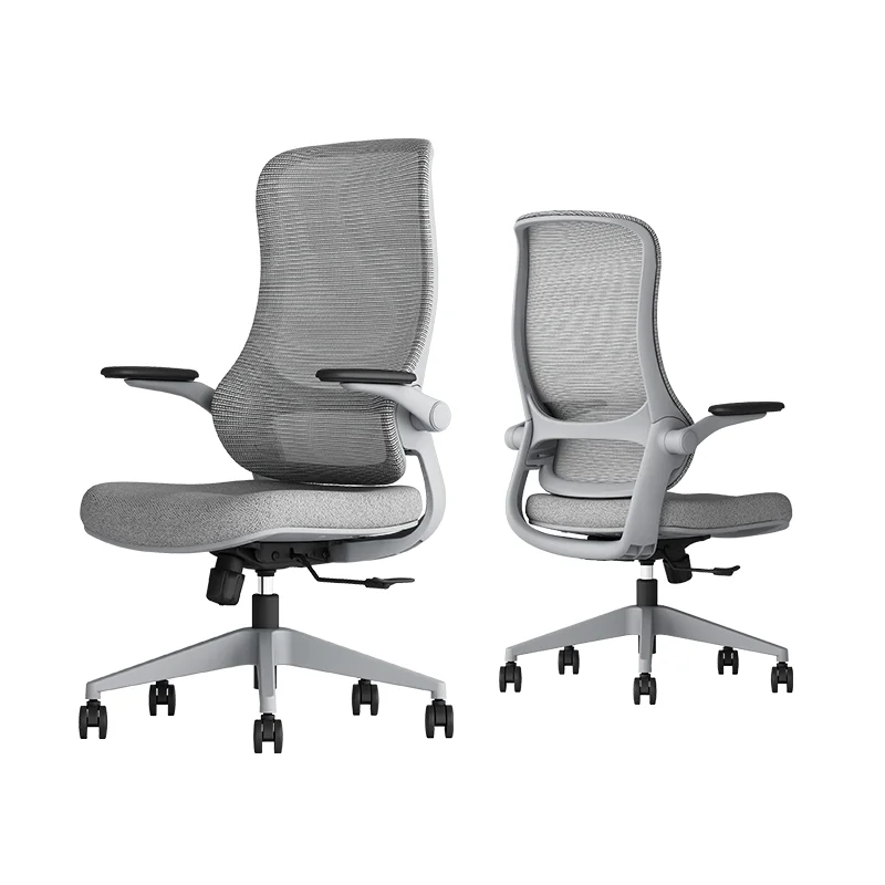 

Modern Ergonomic Office Chair with Adjustable Headrest Comfortable Mesh Swivel Seat for Staff Boss CEO Visitors Plastic Chair