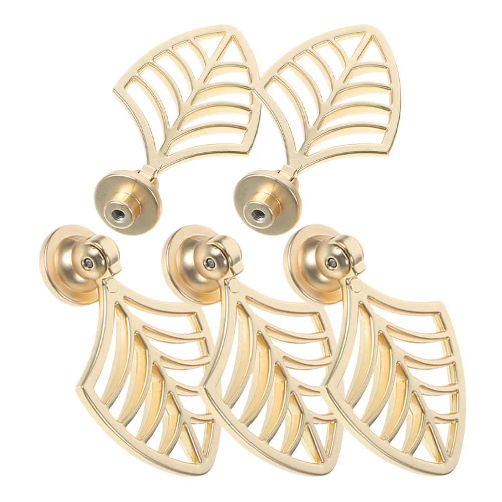 

5pcs Leaf Drawer Kitchen Cabinet H les Cabinet Dresser Pulls Knobs Furniture Hardware Elegant Design