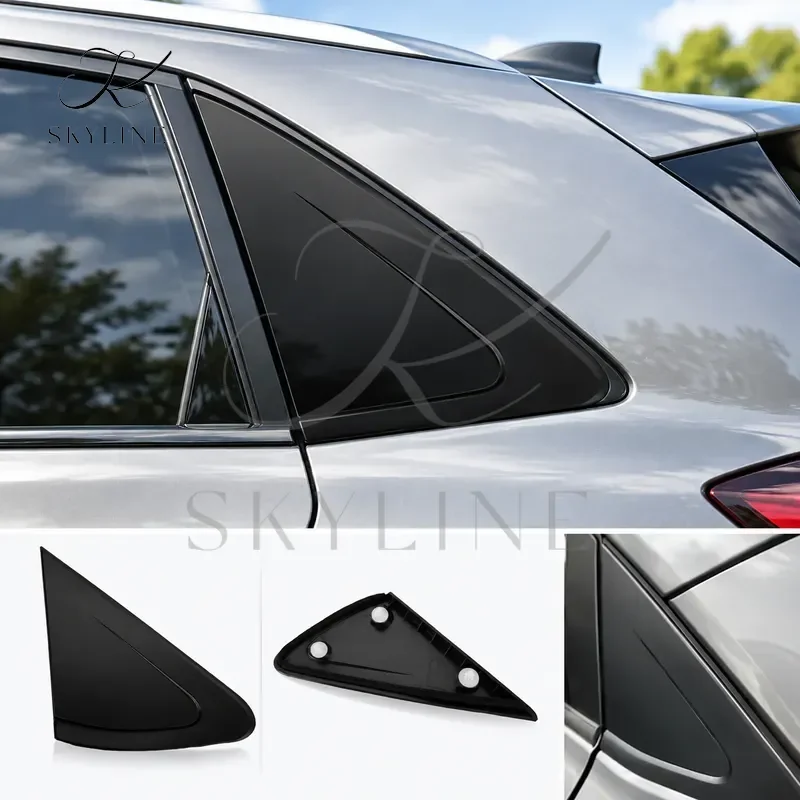 Front Right Side Outer Exterior Rear View Mirror Corner Fender Molding Triangle Panel Frame Trim Fit For Nissan Versa
