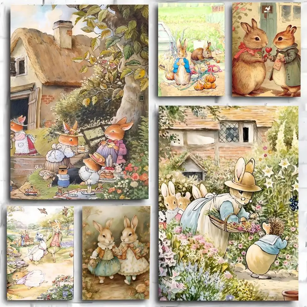 Child P-Peter Rabbit     Poster and Prints Wall Art Pictures for Modern Bedroom Game Room Home Decor