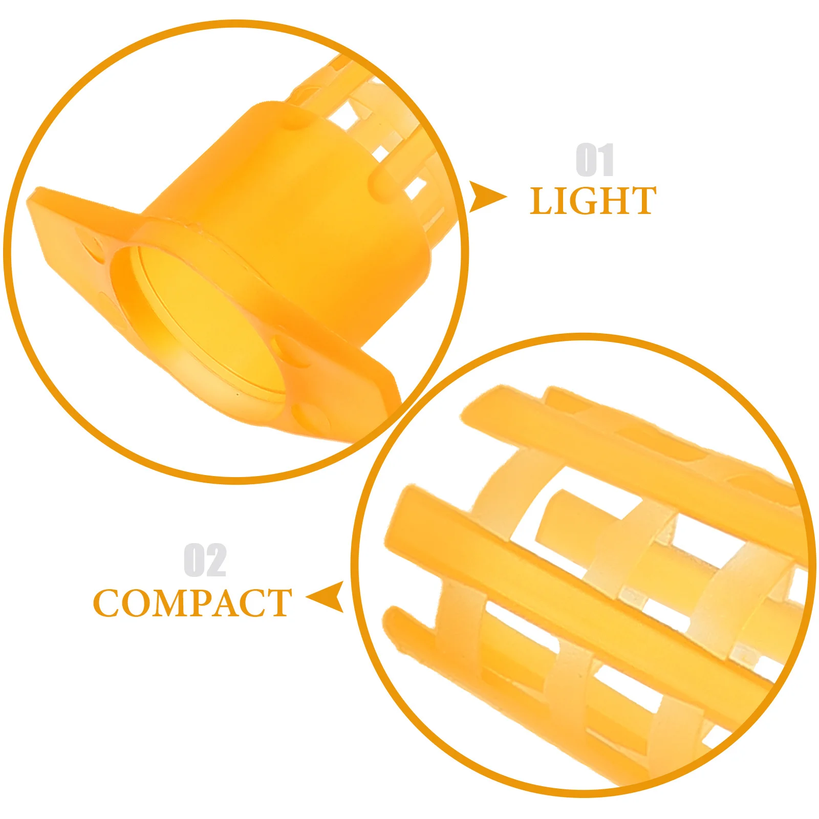 

100pcs Queen Cage Protective Cover Bee Cage Protector Durable Plastic Beekeeping Tools Apiculture Equipment Hive Cell Guard