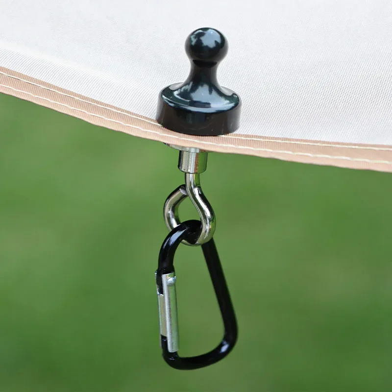 Outdoor Powerful Magnet Hooks Camping Lights Hanging Canopy Tent Holder Hooks Mountaineering Buckles Outdoor Multitool