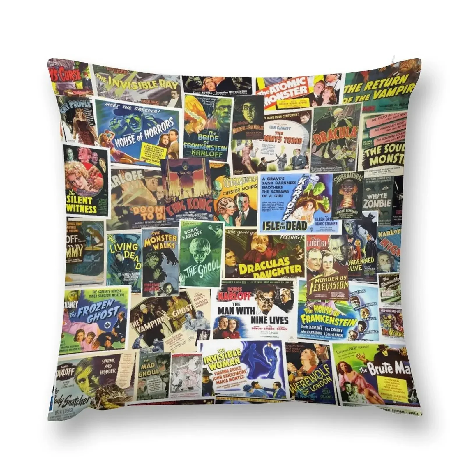 

Vintage Horror Throw Pillow Pillowcases Cushions pillow