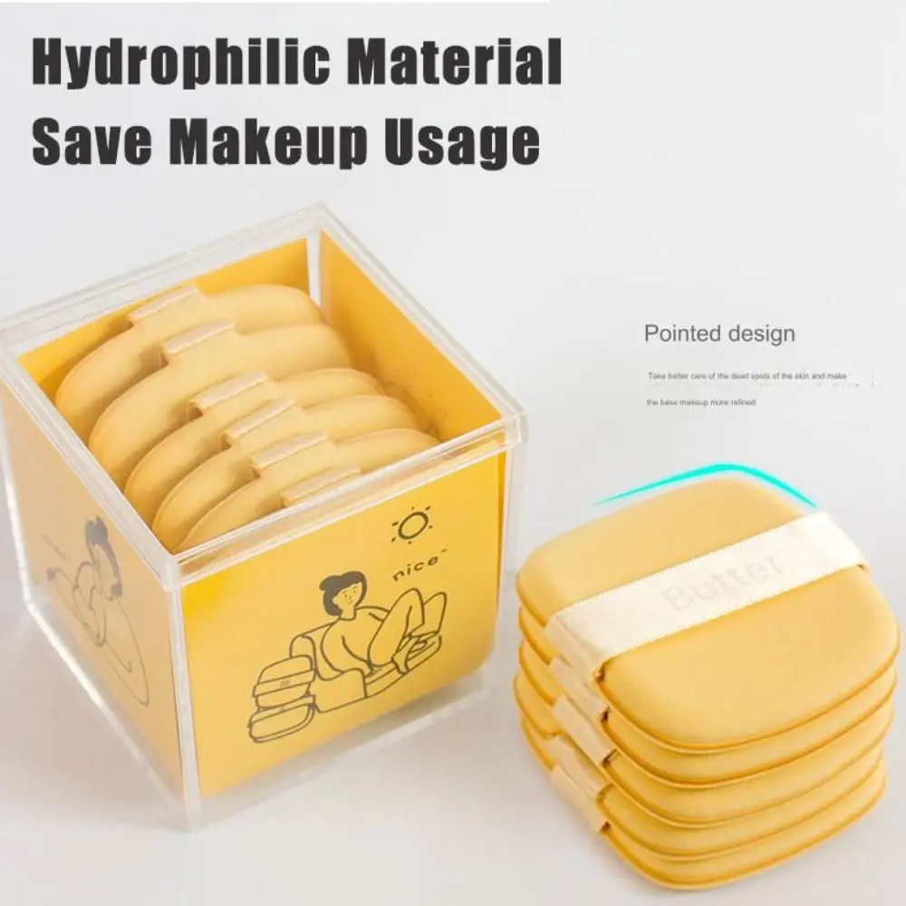 1/2/6/8/12PCS Save Powder Butter Biscuit Powder Puff Square Ultra Soft Cream Puff Breathable Makeup Tools