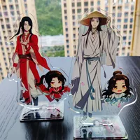 Anime Tian Guan Ci Fu 16CM Acrylic Desktop Accessories Xielian Hua Cheng Figures Stand Model Plate Fans Gift Keychain Cute