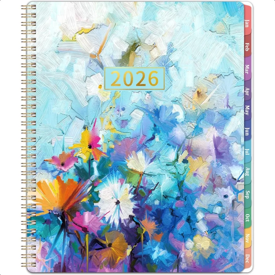 

2026 Planner 2026 Planner Weekly and Monthly January 2026 December 2026 8.5 x 11 Calendar Planner 2026 with Colorful Monthly Ta