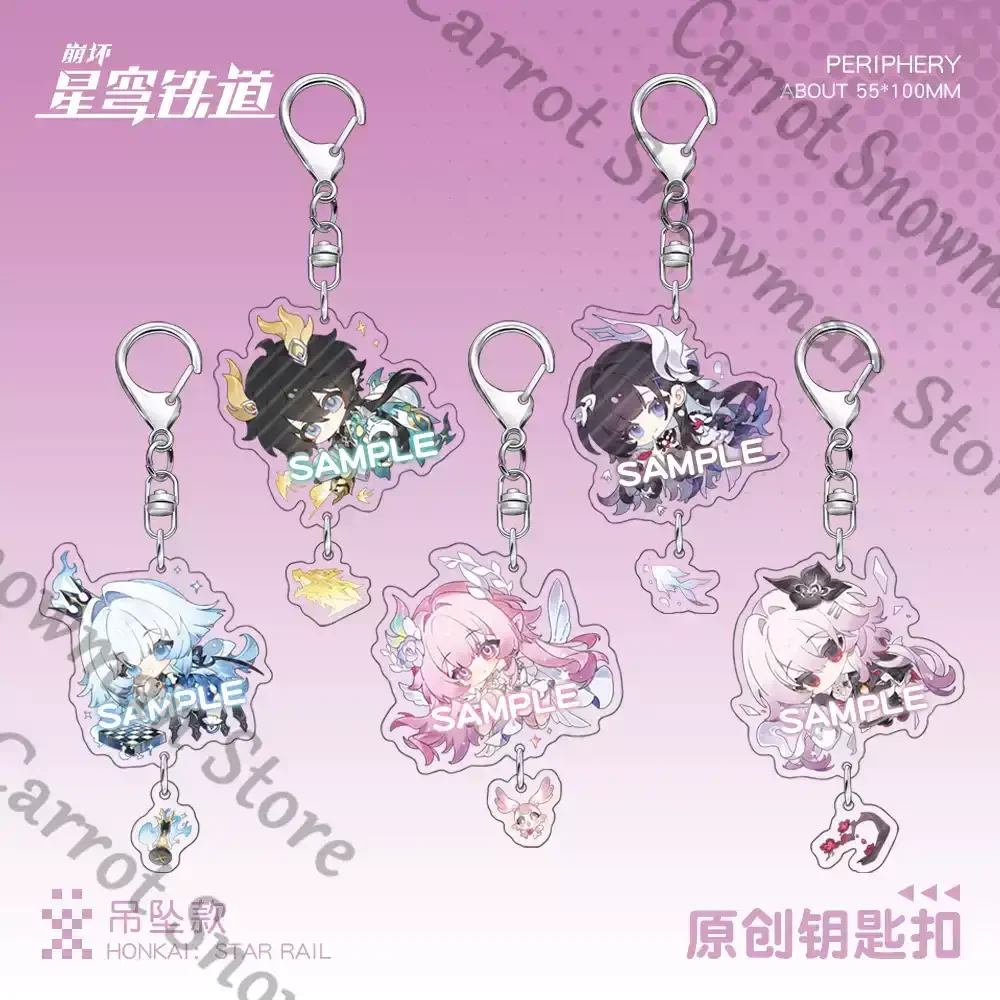 Jeu Honkai: produits connexes sur Rail Star version Q mignon 7 mars Cerydra Cyrene pendentif en acrylique ornement de bureau cadeau