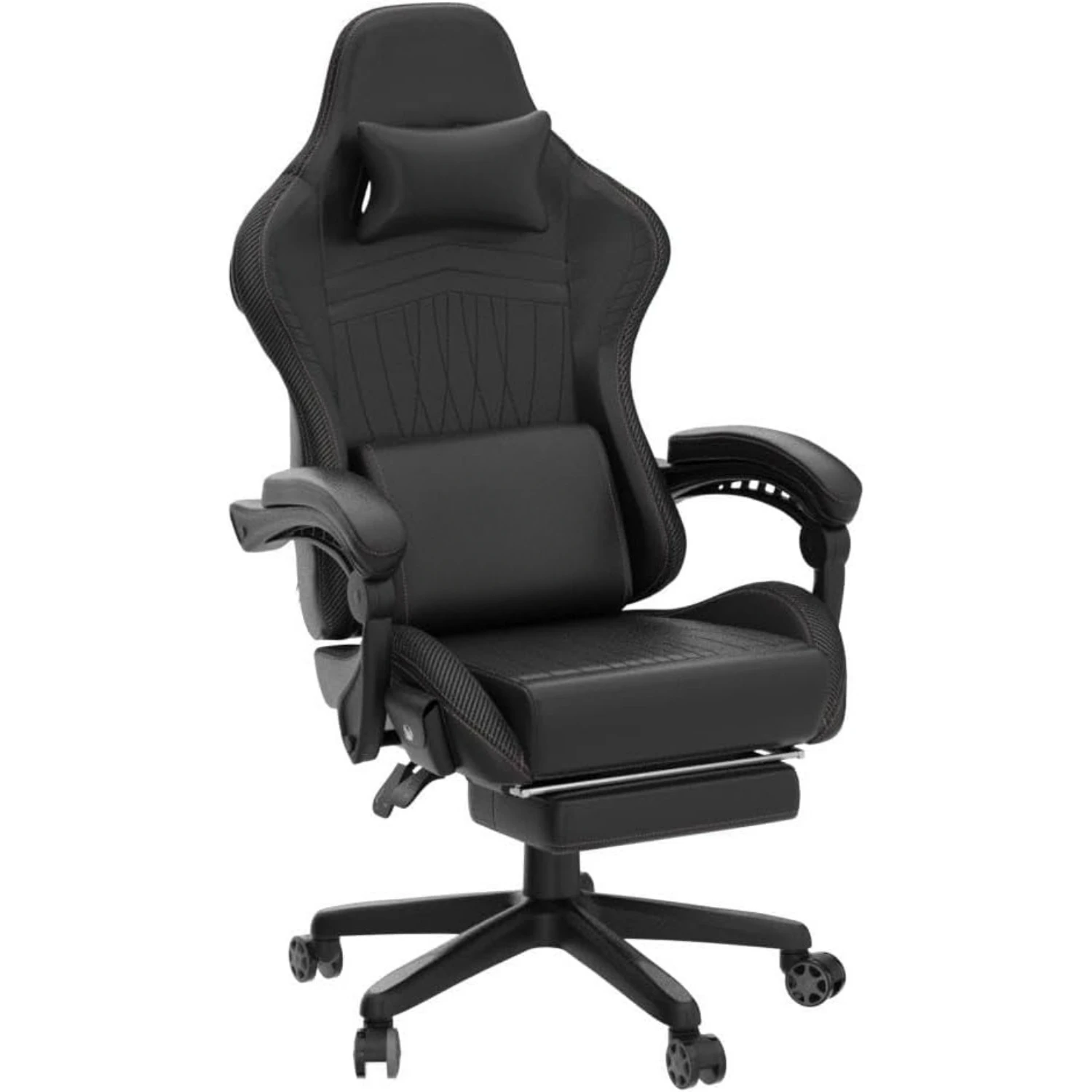 Chair Computer Gaming Chair (Leather, Red)