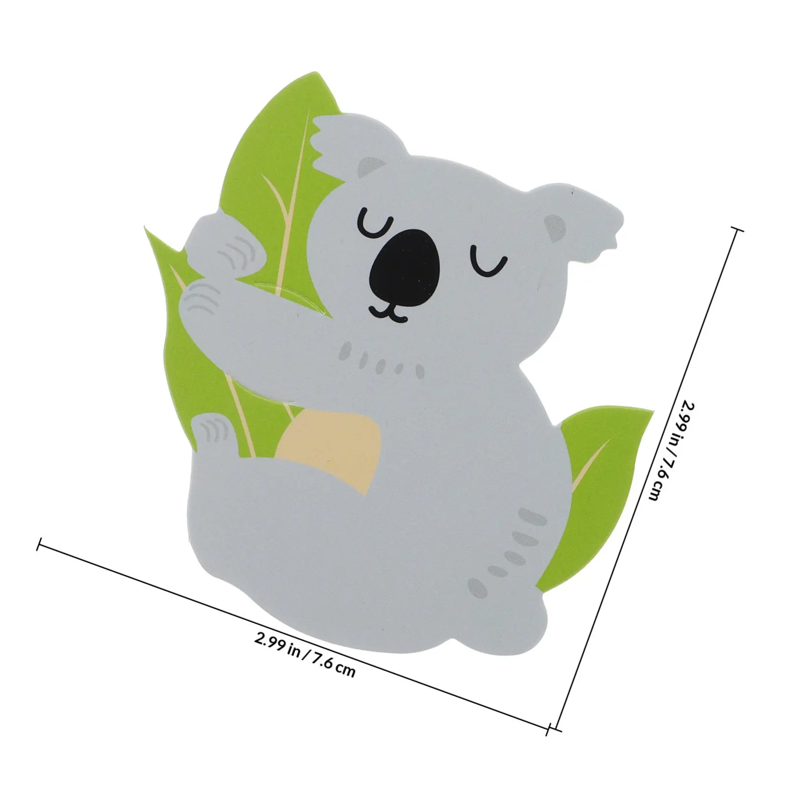 100Pcs Candy Wrapping Decorations Lollipop Paper Tags Koala Theme Party Favors Candy Packaging Cards for Festival Wedding Event