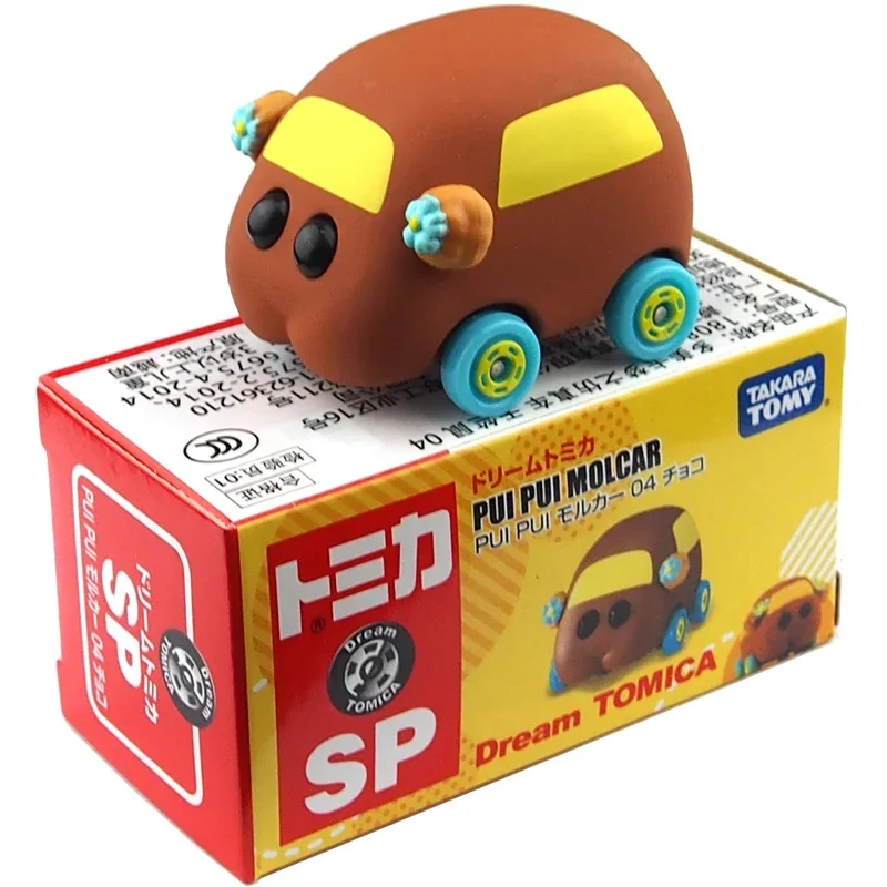 TAKARA TOMY Tomica mobil mainan Aloi, mobil mainan imut dekorasi Diecast, seri kartun Guinea Pig 4 buah, hadiah Model untuk anak perempuan