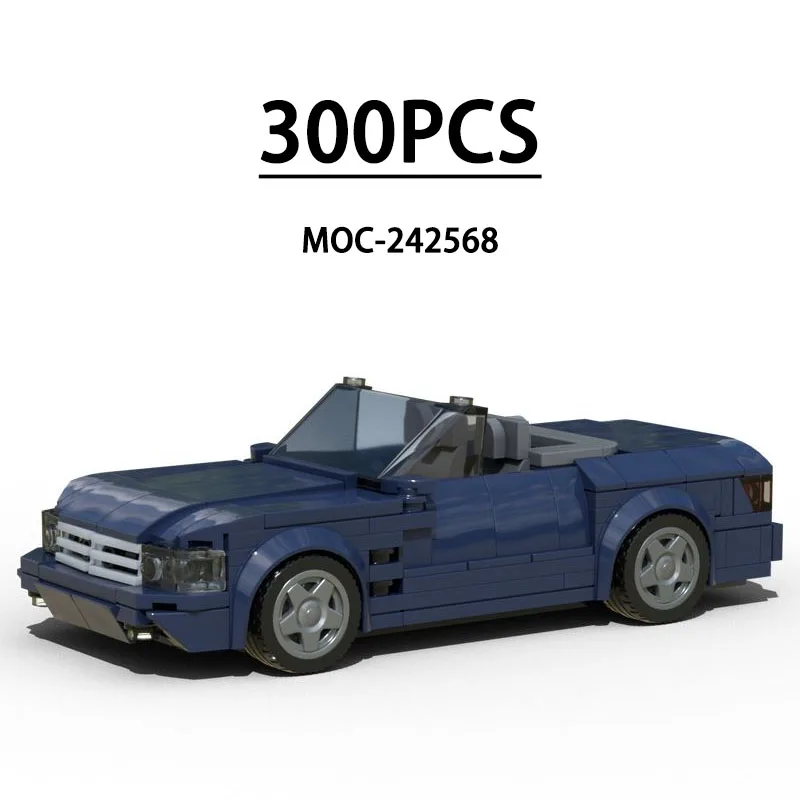 

MOC-242568 Building Blocks Super Sports Car Racing Model Display, 300 Pieces, Children's Birthday, Christmas, New Year Toy Gift