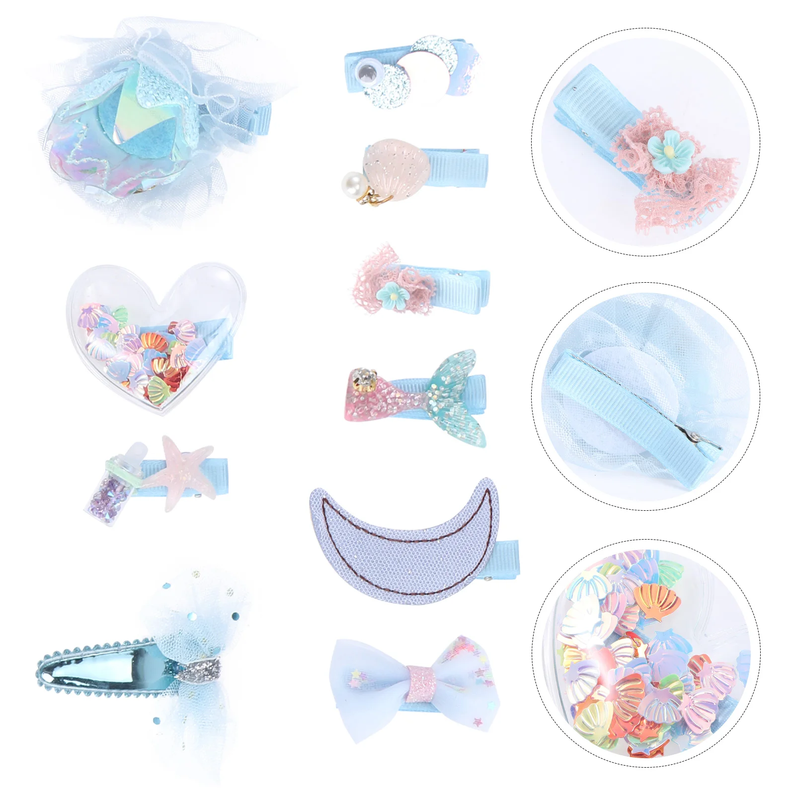 

Hair Clips for Girls Multipurpose Headdresses Attractive Headwears Hair Adornments Durable Material Perfect Gift Birthdays