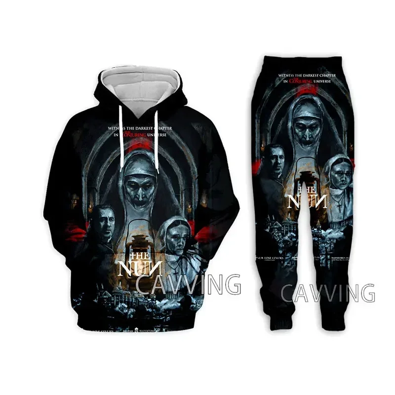 New Fashion Women/Men's 3D Print  Movie The NUN  Hooded Sweatshirts + Pants Trouser Suit Clothes Two-Pieces Sets  U01