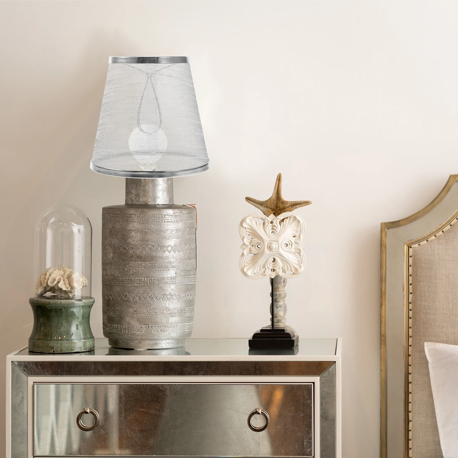 

Round Fabric Lampshade Clip on Light Small Shades Bulb Cover Accessories Cylinder