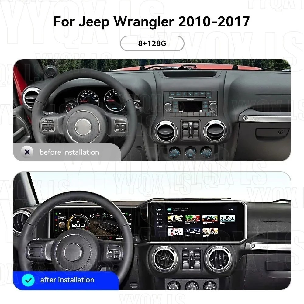 Touch Screen Car Radio For Jeep Wrangler 2010-2017 Android GPS Automotive Multimedia Auto Radio Stereo Receiver Head Unit