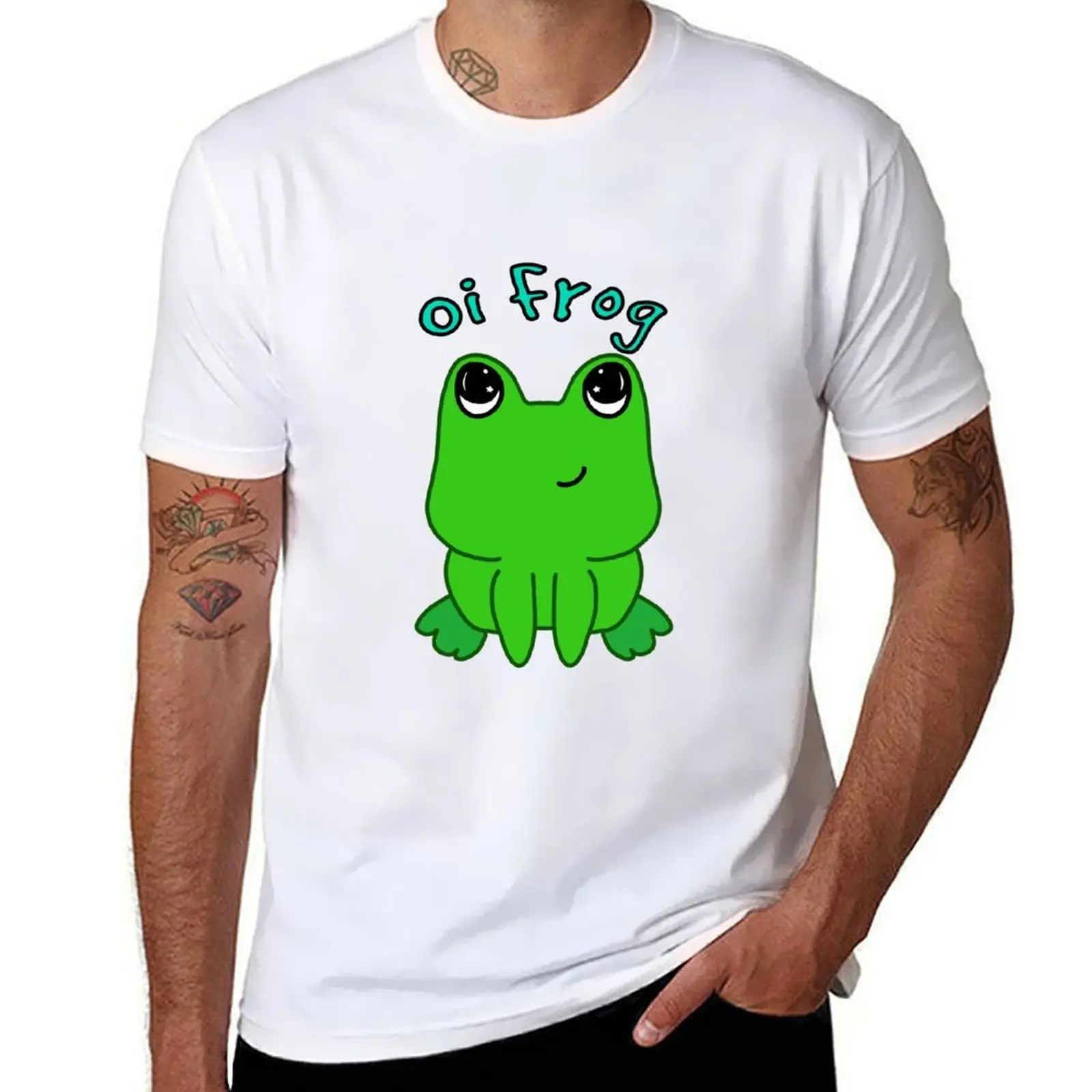 

Oi Frog T-Shirt cotton t shirts high quality black cotton t-shirt plain for man package t shirts for man cotton T-Shirt