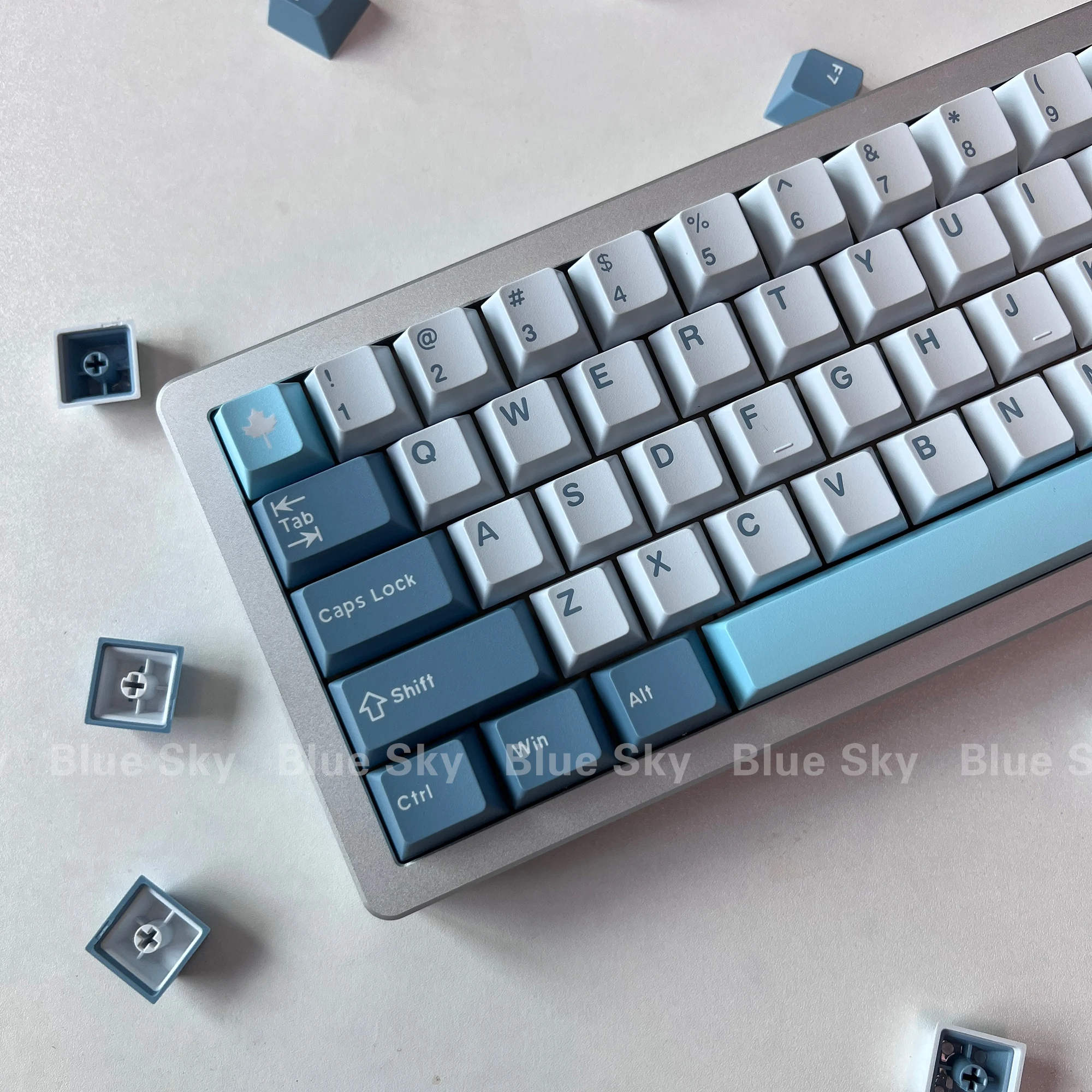 

[Голубое небо] клавиатура GMK SHOKO Cherry Profile Doubleshot ABS Материал 163 клавиш для MX механическая клавиатура