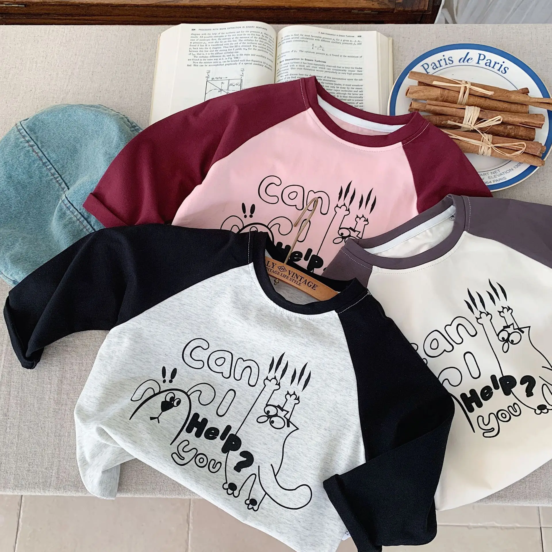 Boys T-shirts Autumn Spring Children Tees Long Sleeve Tops for Kids Cartoon Girls Pullover Casual Toddler Outfits Baby Clothing